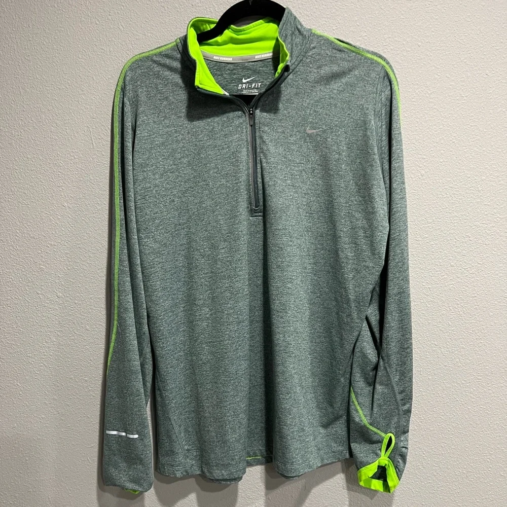 Nike Heather Green Quarter Zip